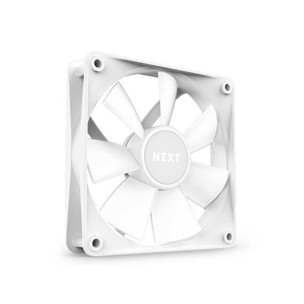 NZXT F120 RGB Core 120mm Cabinet Fan with Mounted Hub Matte White (Single Pack) - 3