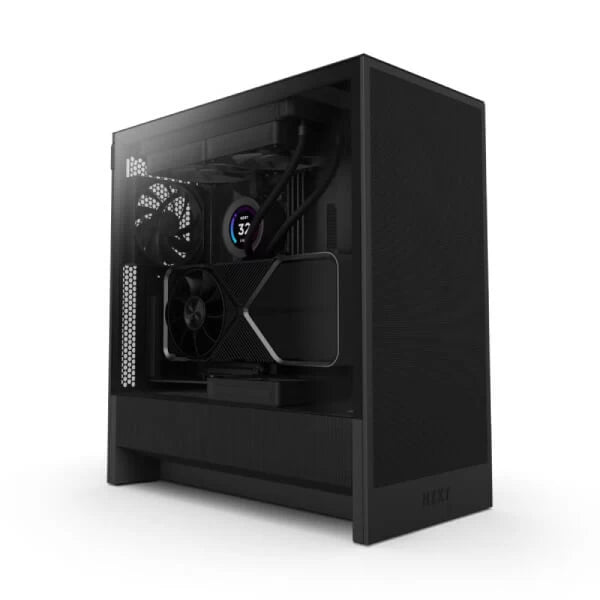 NZXT H5 Flow 2024 Compact ATX Mid-Tower PC Gaming Case (Black) – TechCure India