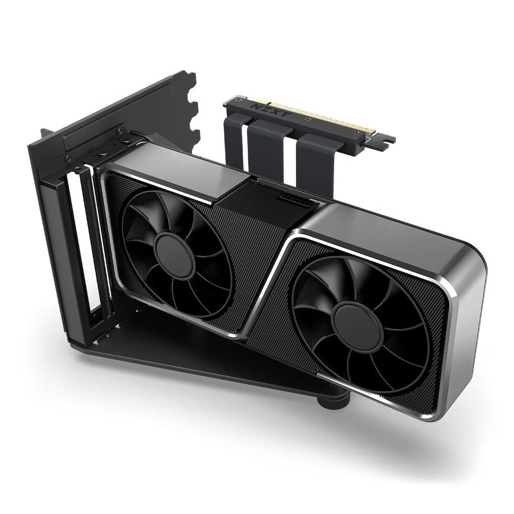 NZXT H7 Series (PCIe 4.0x16) Vertical GPU Bracket Kit With 175mm Riser Cable (Black) - 3