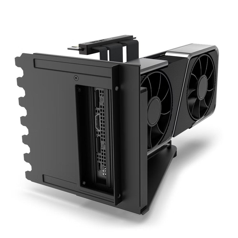 NZXT H7 Series (PCIe 4.0x16) Vertical GPU Bracket Kit With 175mm Riser Cable (Black) - 2