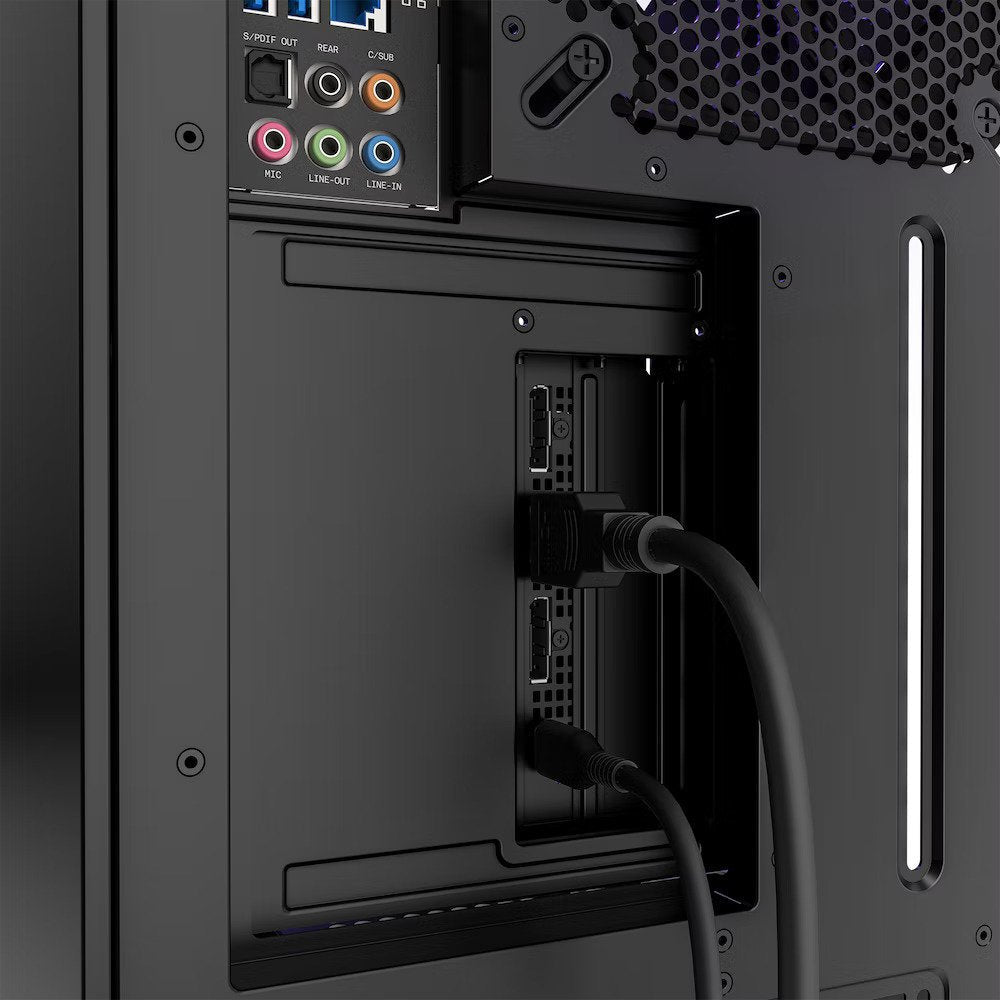 NZXT H7 Series (PCIe 4.0x16) Vertical GPU Bracket Kit With 175mm Riser Cable (Black) - 5