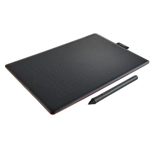 WACOM One by CTL-672/K0-CX Medium 8.5-inch x 5.3-inch Graphic Tablet (Red and Black) – TechCure India