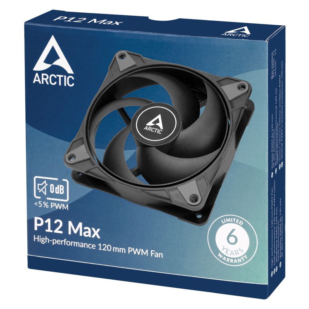 ARCTIC P12 Max 120mm Cabinet Fan ( Black ) - 2