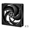 ARCTIC P12 Non-RGB 120mm Cabinet Fan ( Black ) ( Five Pack ) - 2