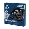 ARCTIC P14 PWM PST 140mm Cabinet Fan ( Black ) - 4