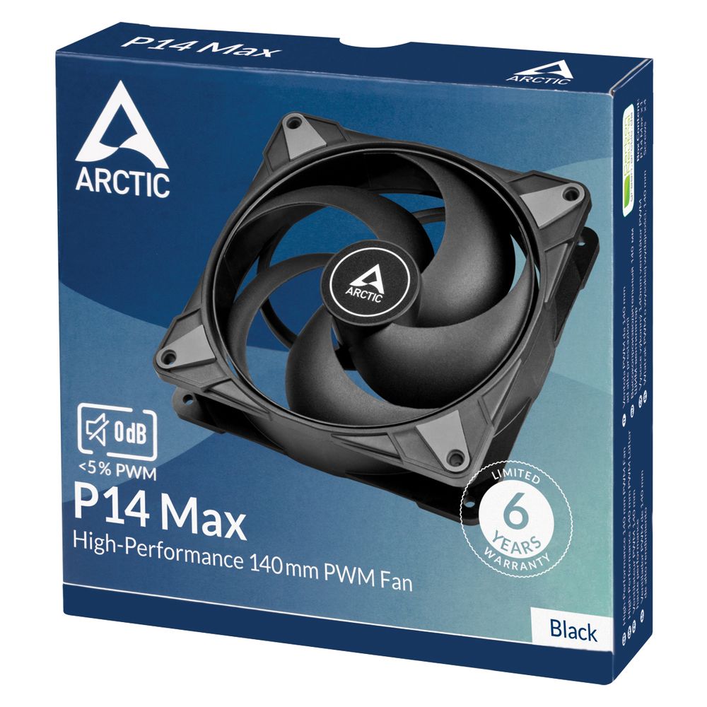 ARCTIC P14 Max 140mm Cabinet Fan ( Black ) - 4
