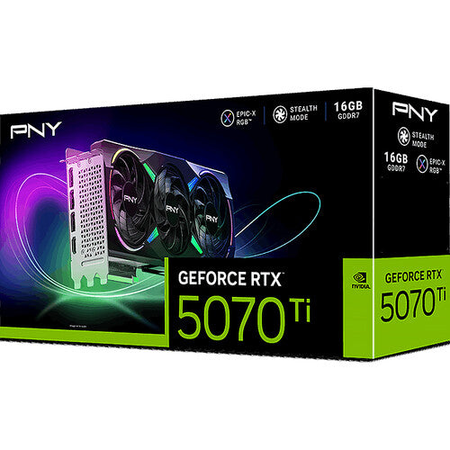 PNY NVIDIA GeForce RTX 5070 Ti ARGB EPIC-X RGB OC Triple Fan Graphics Card – TechCure India