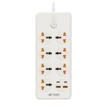 ANT ESPORTS PS722 UNIVERSAL POWER STRIP WITH USB & TYPE C WITH 7 UNIVERSAL SOCKETS, 3 METERS CABLE – TechCure India