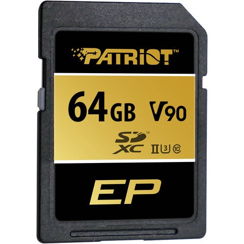 Patriot V90 64GB UHS-II SDXC U3 Class 10 Memory Card – TechCure India