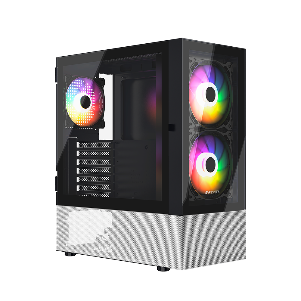 ANT ESPORTS Pepper 5F ARGB ATX Mid Tower Cabinet ( Black ) - 2