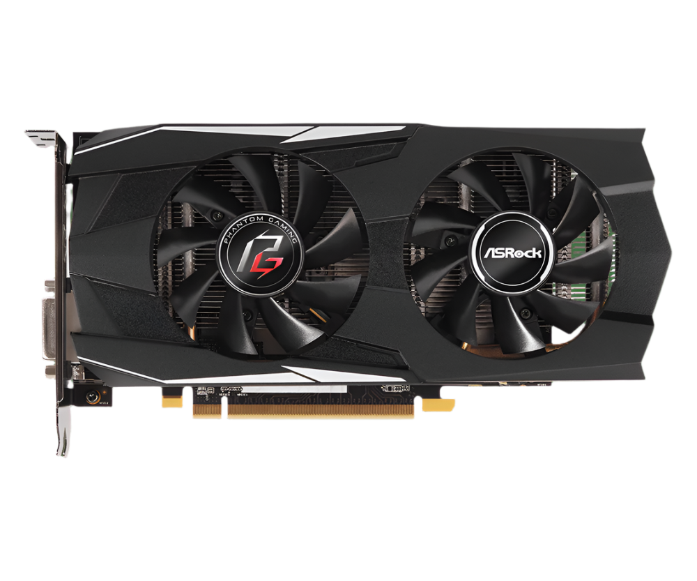 ASROCK Radeon RX 580 Phantom Gaming D OC 8GB AMD Graphic Card - 3
