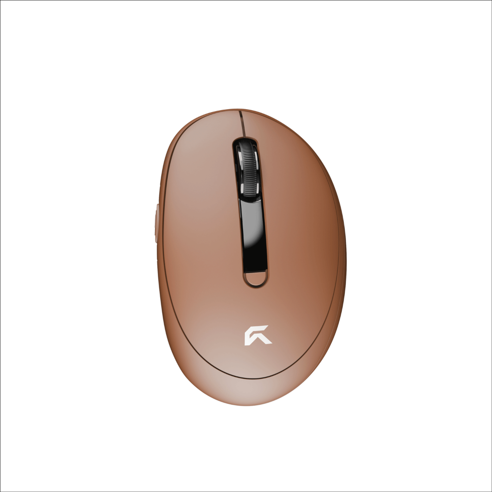 CYBEART Pocket Wireless Ergonomic productivity Mouse ( Mocha ) ( 2400DPI / 7 Macro Buttons ) – TechCure India