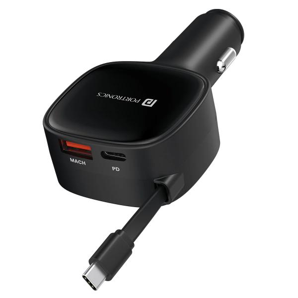 Portronics Car Power Retracto – TechCure India