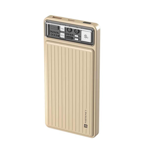 Portronics Luxcell 10K 10000 mAh Designer Power Bank (Ivory White) – TechCure India