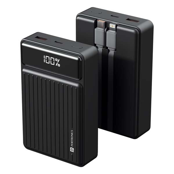 Portronics Luxcell Bind Mini 20k 20000mAh Powerbank – TechCure India
