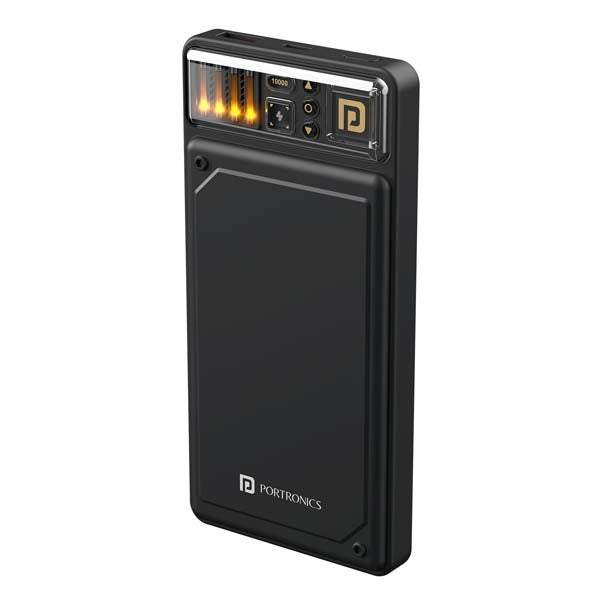 Portronics Luxcell C 10K 10000 mAh 22.5W Fast Charging Power Bank (Black) – TechCure India