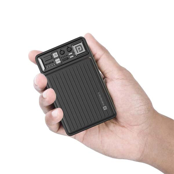 Portronics Luxcell Mini 10K Advanced 10000 mAh Nano Power Bank (Black) – TechCure India