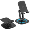 Portronics Mobot III 360° Rotatable & Foldable Mobile Phone Holder With Stable Metallic base (Black) – TechCure India