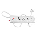 Portronics Power Plate 11 1500W Extension Board with 4 Power Sockets (White) – TechCure India