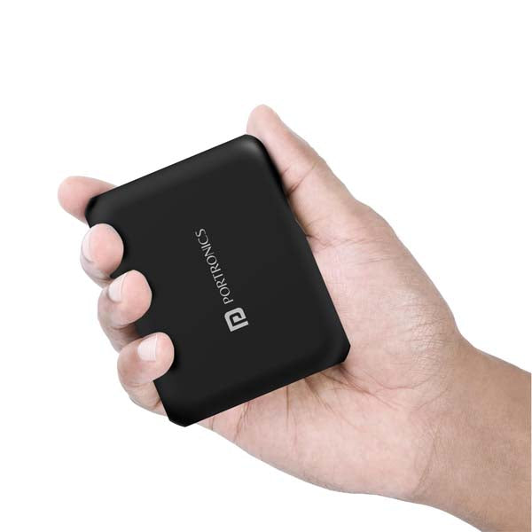 Portronics PowerPulse 30 Advanced 10000 mAh Nano Power Bank (Black) – TechCure India