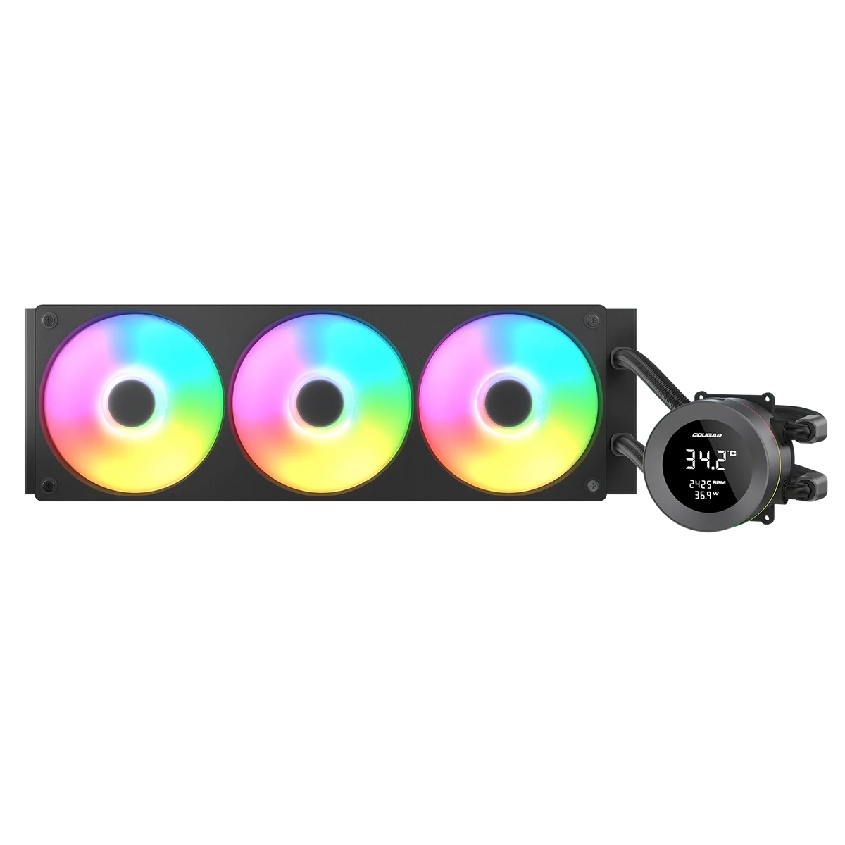 Cougar Poseidon Vistek ARGB 240 Black Analog Liquid Cooler – TechCure India