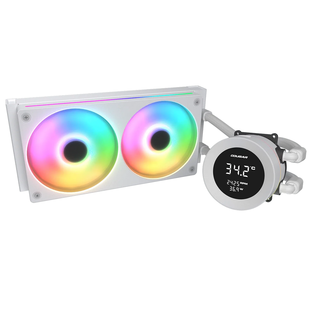 Cougar Poseidon Vistek ARGB 240 White Analog Liquid Cooler – TechCure India