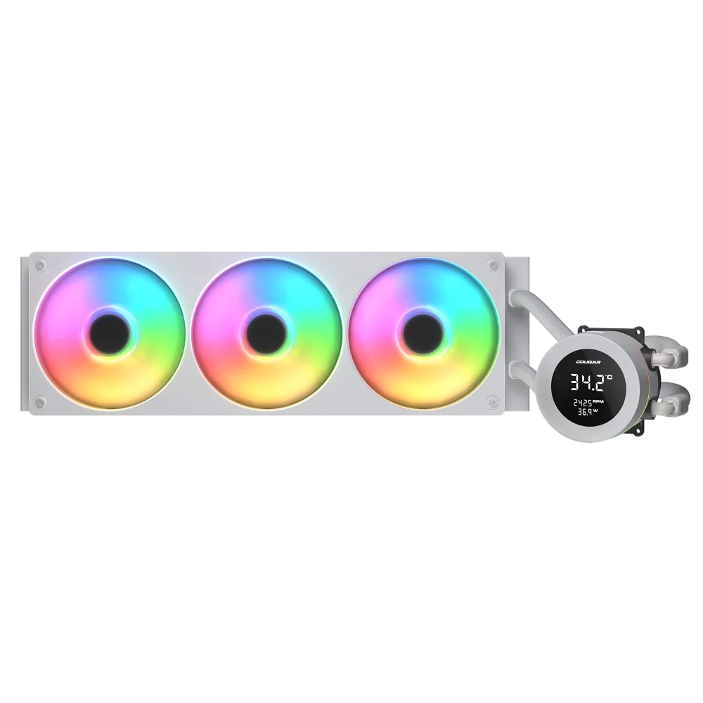COUGAR Poseiden Vistek ARGB 360mm CPU Liquid Cooler ( White ) – TechCure India