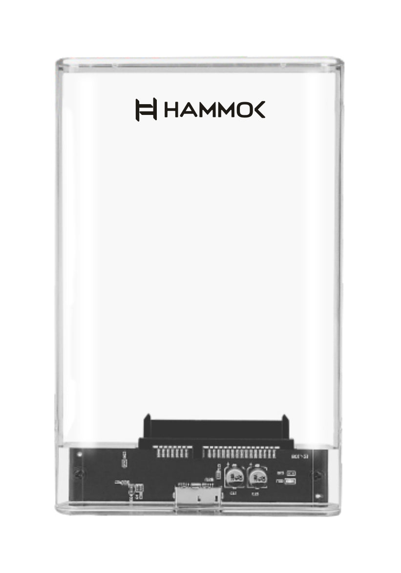 Hammok Rickon 2.5" USB 3.0 SATA Transparent HDD Enclosure — TechCure India