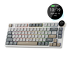 ROYAL KLUDGE RK N80 75% RGB Mechanical Wireless Gaming Keyboard ( Pearly Dawn ) ( RK Low Profile Brown )