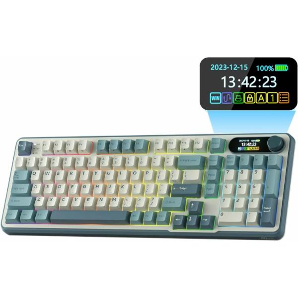 RK ROYAL KLUDGE S98 Mechanical Keyboard Light Cloud Brown Switch – TechCure India