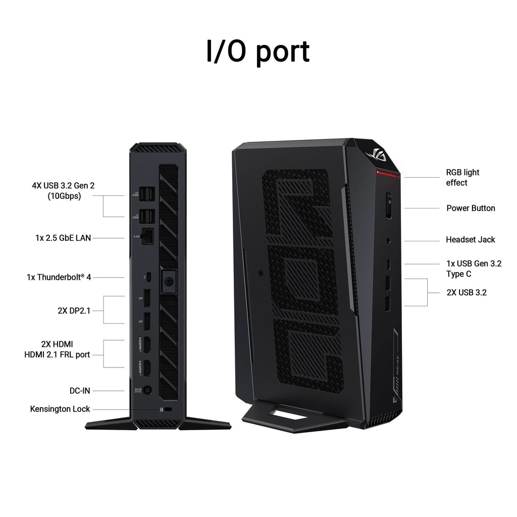 ASUS ROG NUC RNUC15JNK9X48AA0 (2025) Mini PC with Intel Core Ultra 9 275HX Processor (24 Cores 24 Threads 5.4GHz 36MB Cache Intel Graphics) and RTX 5070, 32GB DDR5 RAM, 2TB M.2 SSD – TechCure India