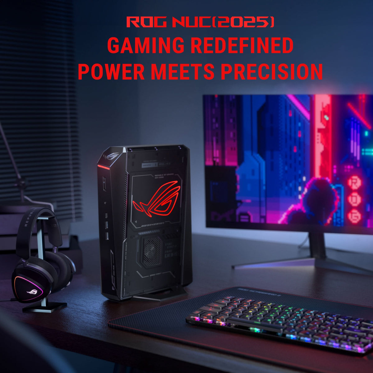 ASUS ROG NUC RNUC15JNK9X48AA0 (2025) Mini PC with Intel Core Ultra 9 275HX Processor (24 Cores 24 Threads 5.4GHz 36MB Cache Intel Graphics) and RTX 5070, 32GB DDR5 RAM, 2TB M.2 SSD – TechCure India