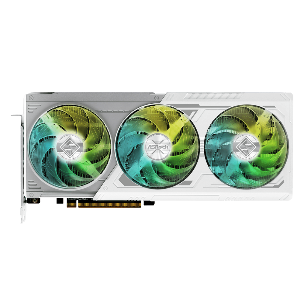 ASROCK Radeon RX 9070 XT Steel Legend White 16GB AMD Graphic Card - 2