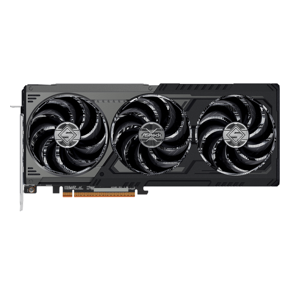 ASROCK Radeon RX 9070 XT Steel Legend Dark 16GB AMD Graphic Card - 2