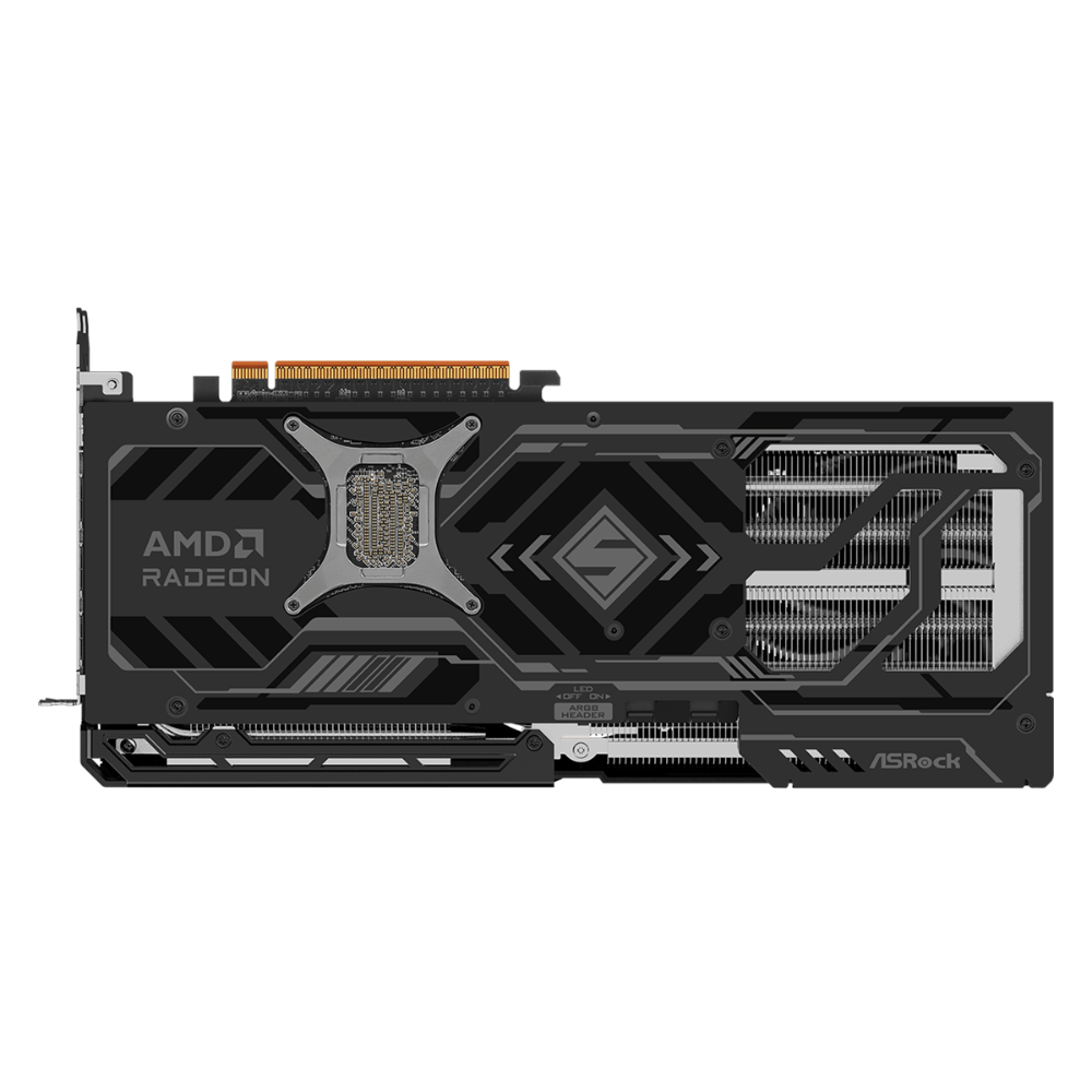 ASROCK Radeon RX 9070 XT Steel Legend Dark 16GB AMD Graphic Card - 6
