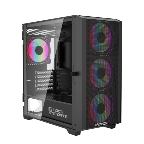 Coconut Rampage Elite mATX RGB Gaming Cabinet – TechCure India
