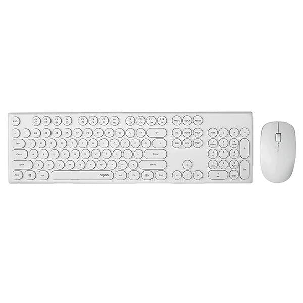 Rapoo X260 Wireless Keyboard and Mouse Combo set 2.4 Ghz with Type Writer Key – TechCure India