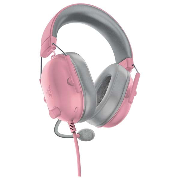 Razer BlackShark V2 X PlayStation Gaming Headset: 50mm Drivers - Cardioid Mic - Lightweight - Comfortable, Noise Isolating Earcups - for PS5, Xbox Series X, PC, Switch via 3.5 mm Audio Jack - Quartz Pink – TechCure India