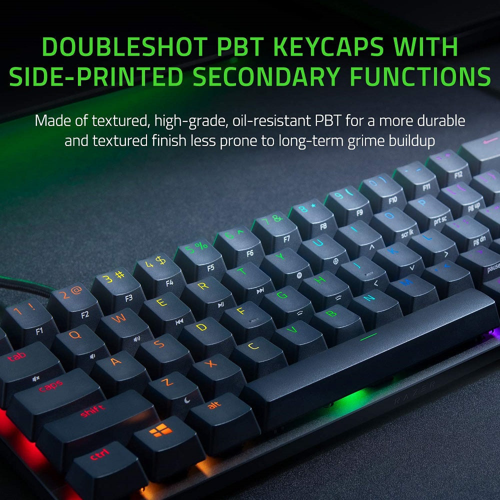 RAZER HUNTSMAN MINI - 60% OPTICAL GAMING KEYBOARD (LINEAR RED SWITCH) RZ03-03390200-R3M1 – TechCure India