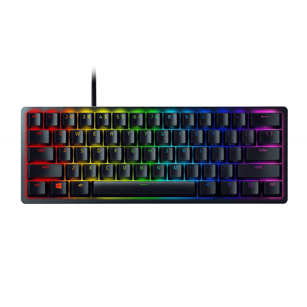 RAZER HUNTSMAN MINI - 60% OPTICAL GAMING KEYBOARD (LINEAR RED SWITCH) RZ03-03390200-R3M1 – TechCure India