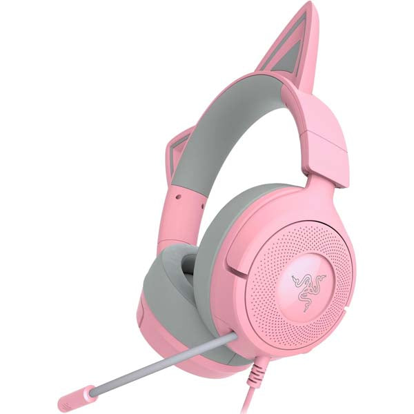 Razer Kraken Kitty V3 X Wired Gaming Headphone (Quartz Pink) – TechCure India