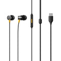 Realme Buds 3 Wired Earphone with Type-C Jack, HD Microphone and Tangle-free Cable (Black) – TechCure India