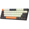 Redragon Caraxes Pro K644 SE – 65% Bluetooth + 2.4GHz Wireless + Wired RGB Mechanical Keyboard Cream/Grey/Orange (Red Switch) – TechCure India