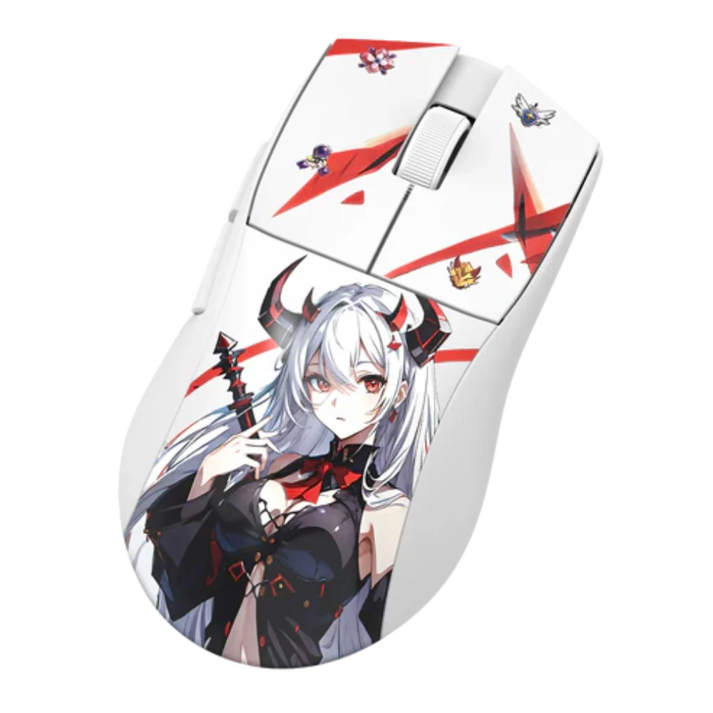 REDRAGON Eisa K1NG M916 Pro Wireless Anime Editon Ergonomic Gaming Mouse ( 26000DPI / 5 Macro Buttons ) ( White ) – TechCure India