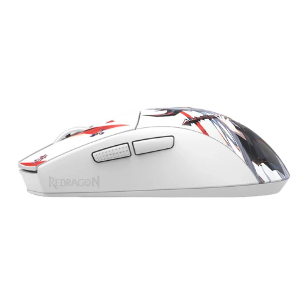 REDRAGON Eisa K1NG M916 Pro Wireless Anime Editon Ergonomic Gaming Mouse ( 26000DPI / 5 Macro Buttons ) ( White ) – TechCure India