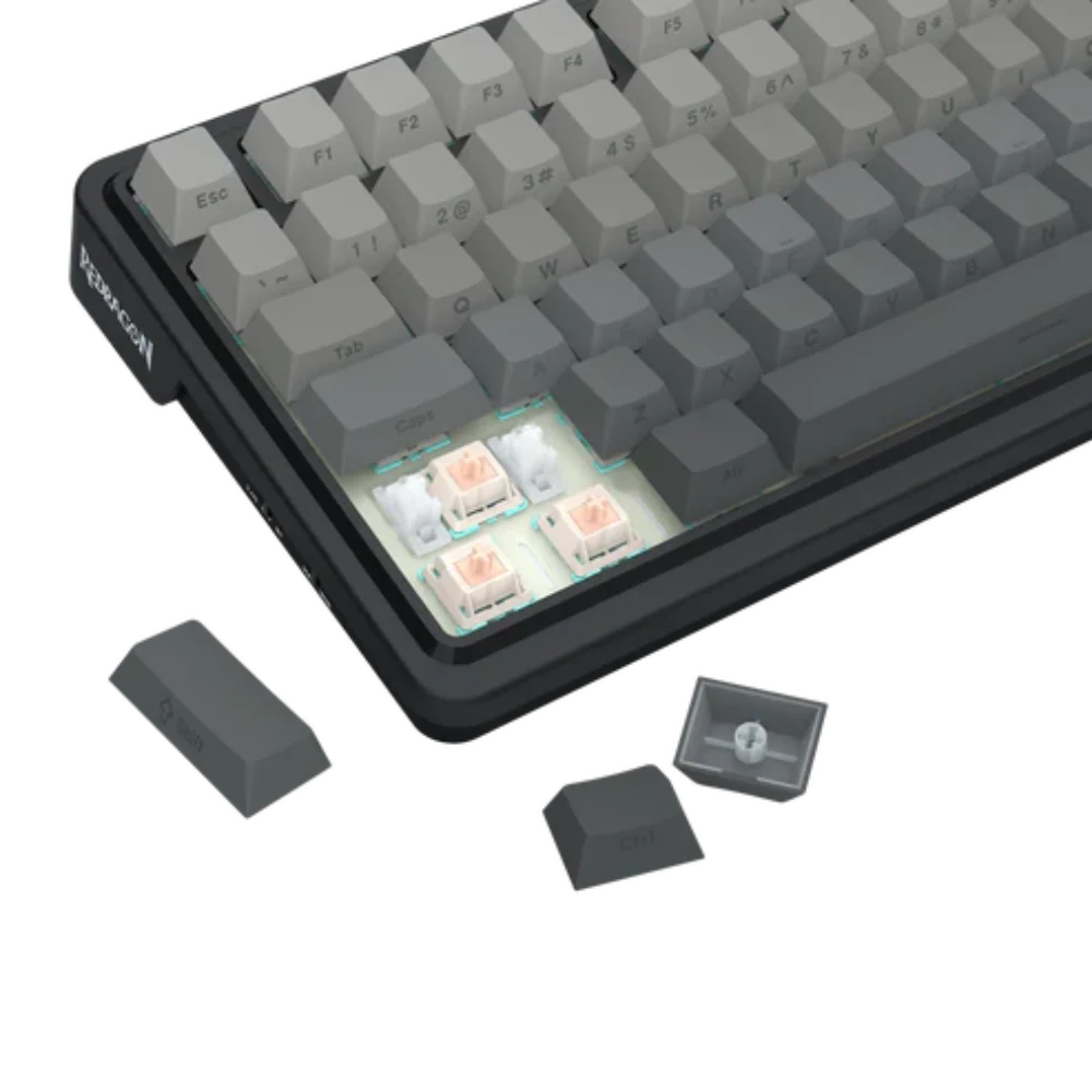 REDRAGON Eisa K686 Pro 96% Mechanical RGB Wireless Gaming Keyboard ( Concrete Jungle ) ( Custom Linear Switch ) – TechCure India