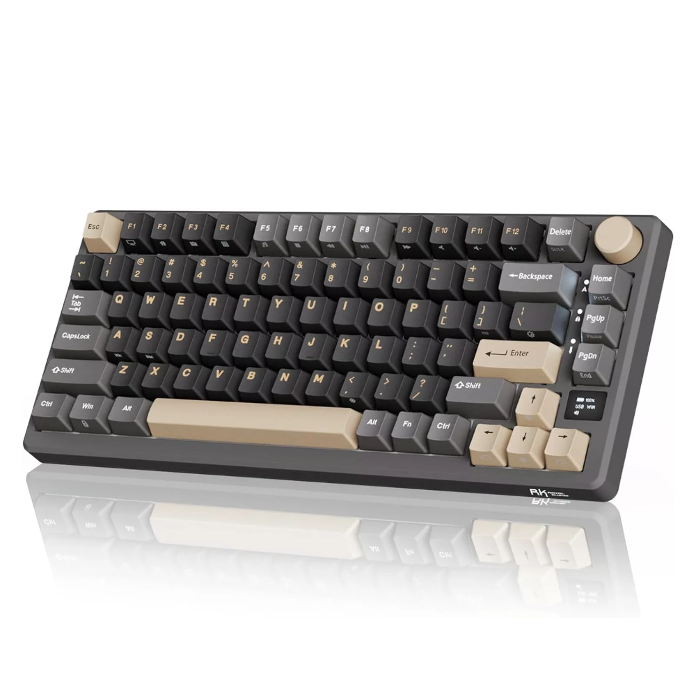 ROYAL KLUDGE RK M75 75% RGB Mechanical Wireless Gaming Keyboard ( Phantom ) ( Clicky Blue Switch )