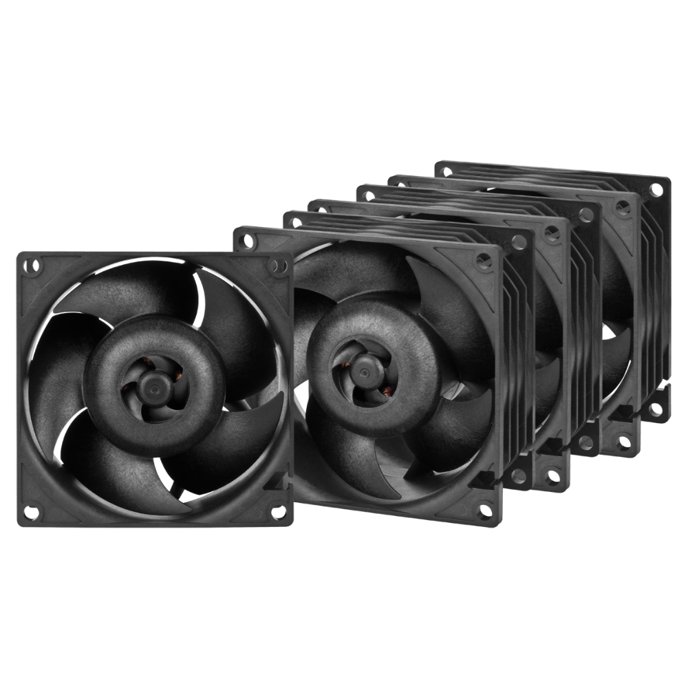 ARCTIC S8038-10K 80mm Non-RGB Server Cabinet Fan ( Black ) ( Four Pack ) – TechCure India