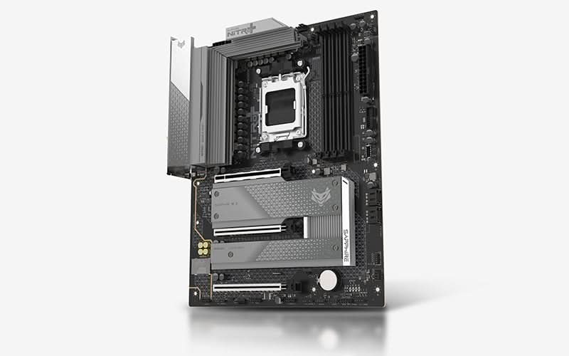 SAPPHIRE NITRO Plus B850A WIFI 7 DDR5 ATX, AM5 Motherboard – TechCure India