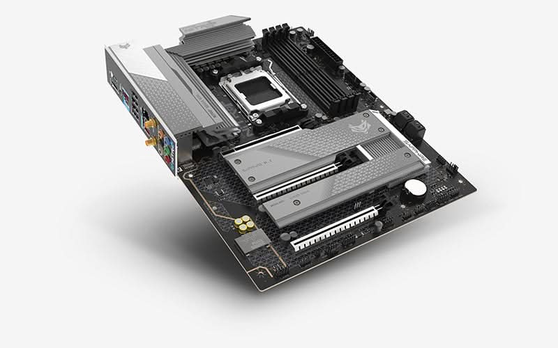 SAPPHIRE NITRO Plus B850A WIFI 7 DDR5 ATX, AM5 Motherboard – TechCure India